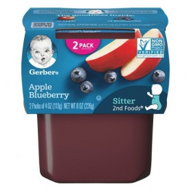GERBER 2ND APL BLBRY 4 OZ 2 PK