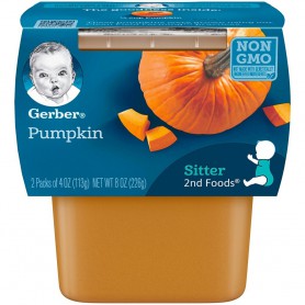 GERBER 2ND PUMPKIN 2-4OZ. (8 OZ)