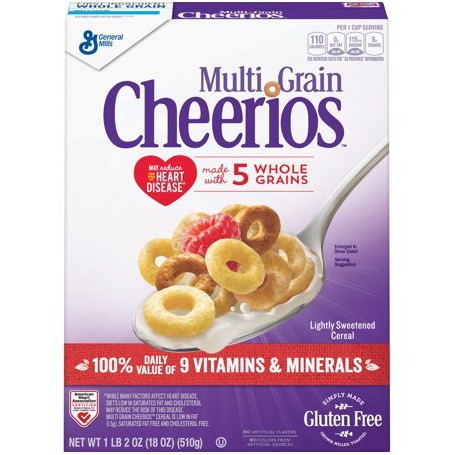GENERAL MILLS MULTI GR CHEERIOS (18 OZ)