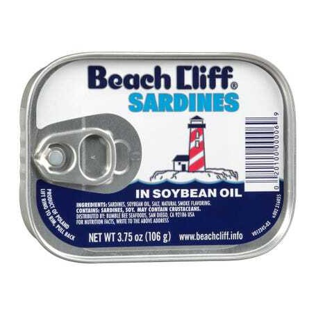 BEACHCLIFF BC SARDINE SOY OIL (3.75 OZ)