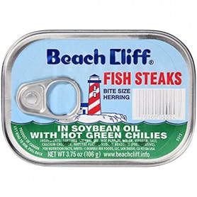 BEACHCLIFF SARDINE CHILI SOY OIL (3.75 OZ)