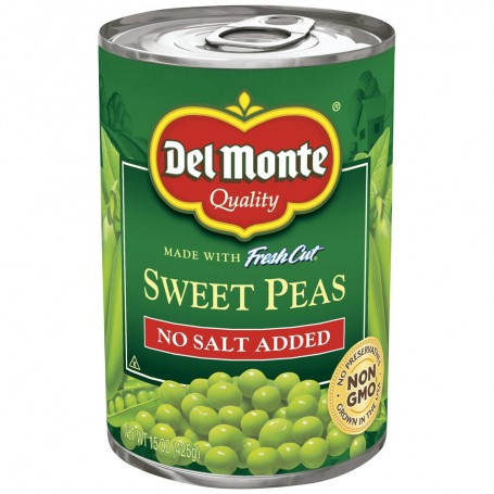 DEL MONTE SWEET PEAS, NSA 15 OZ