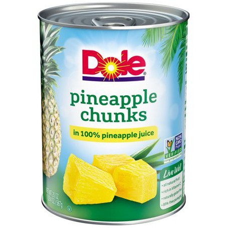 DOLE CANNED PA CHUNKS JC 20 OZ
