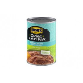 BUSHS REFRIED BEANS FAT FREE (16 OZ)