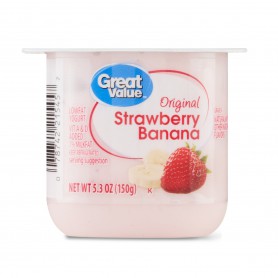 GREAT VALUE LF STR-BANANA YOG. (32 OZ)