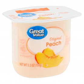 GREAT VALUE LF PEACH YOGURT (32 OZ)