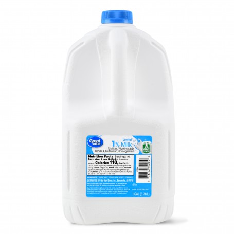 GREAT VALUE 1% MILK (1 GAL)