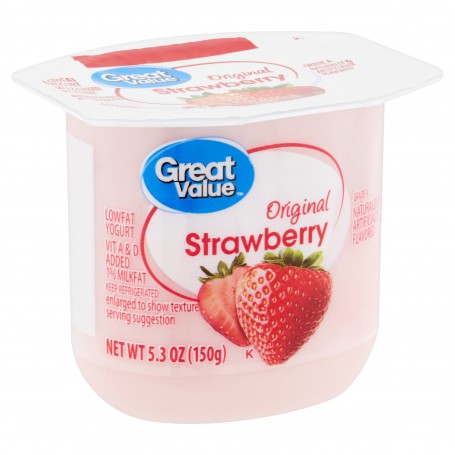 GREAT VALUE LF STRAWBERRY YOG (32 OZ)