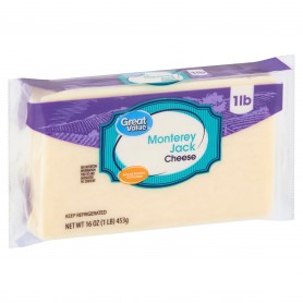 GREAT VALUE MONTEREY JACK CHEESE (16 OZ)