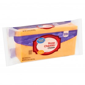GREAT VALUE SHARP CHEDDAR CHEESE (16 OZ)