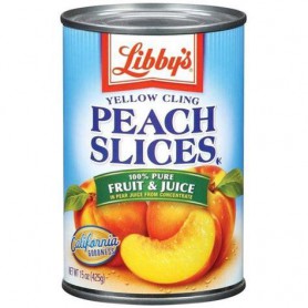 LIBBYS YLW CL PEACH SL/JC 15 OZ