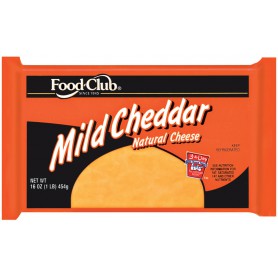 Food Club Cheddar Mild Chunk (16 OZ)