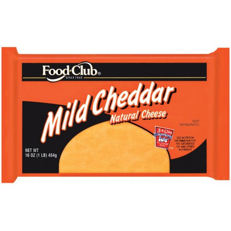 Food Club Cheddar Mild Chunk (16 OZ)