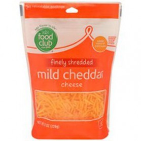 FOOD CLUB MILD CHEDDAR SHRED 8 OZ