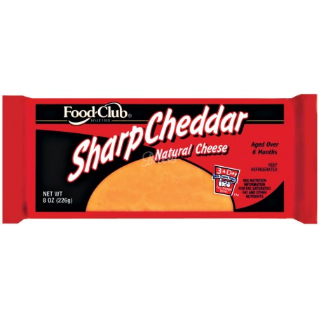 Food Club Cheddar Sharp Chunk (16 OZ)