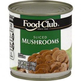 Food ClubSliced Mushrooms