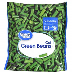 GREAT VALUE CUT GR BEANS 12 OZ