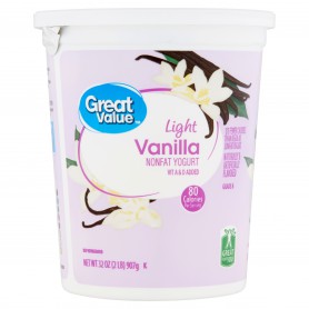 GREAT VALUE LF VANILLA YOGURT (32 OZ)