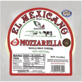EL MEXICANO MOZZARELLA CHEESE (16 OZ)