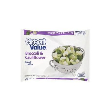GREAT VALUE BROC& CAULIFL 16 OZ