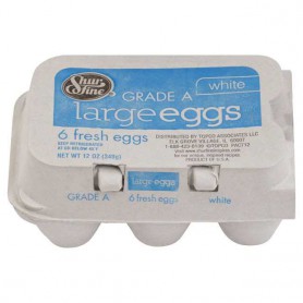 SHURFINE GRADE A LARGE 6 EGGS