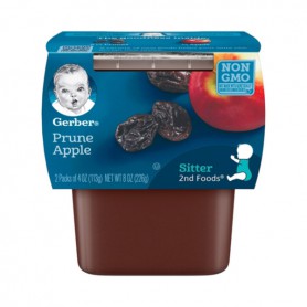 GERBER 2ND PRUNES/APL 4 OZ 2 PK