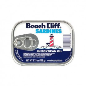 BEACHCLIFF BC SARDINE SOY OIL (3.75 OZ)