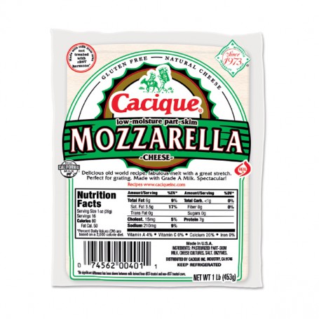 CACIQUE MOZZARELLA CHEESE (16 OZ)